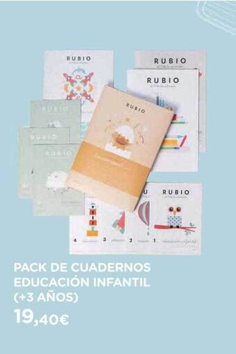 Hipercor Pack De Cuadernos Educación Infantil +3 Años oferta