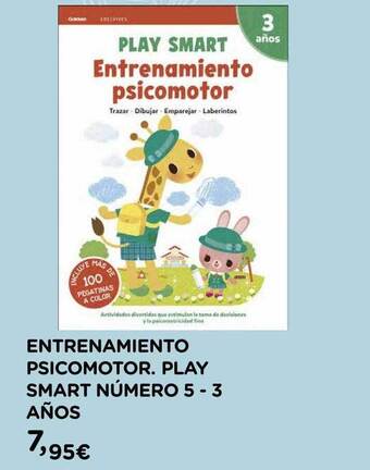 Hipercor Entrenamiento Psicomotor. Play Smart Número 5 - 3 Años oferta