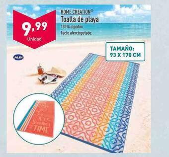 ALDI Home Creation Toalla De Playa oferta