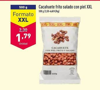 ALDI Cacahuete Frito Salado Con Piel Xxl oferta