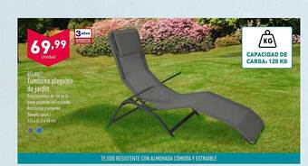 ALDI Belavi Tumbona Plegable De Jardín oferta
