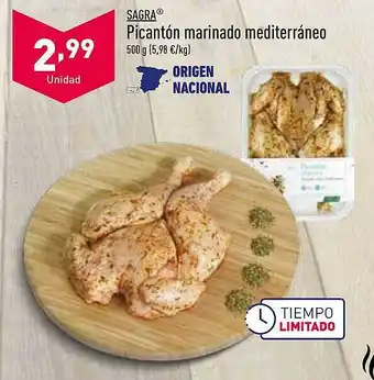ALDI Sagra Picantón Marinado Mediterráneo oferta