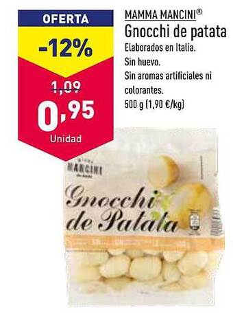 ALDI Mamma Mancini Gnocchi De Patata oferta