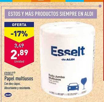 ALDI Esselt Papel Multiusos oferta