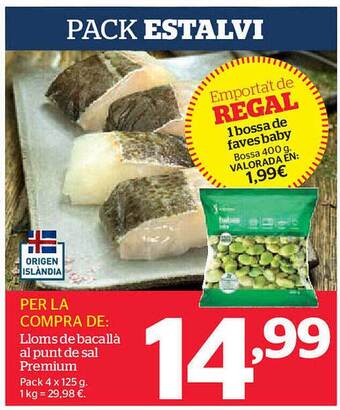 La Sirena Lloms De Bacallà Al Punt De Sal Premium oferta