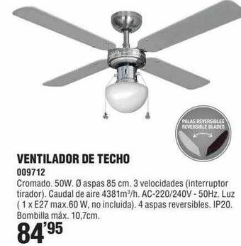 Optimus Ventilador De Techo oferta