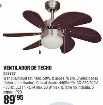 Optimus Ventilador De Techo oferta