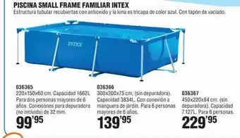 Optimus Piscina Small Frame Familiar Intex oferta