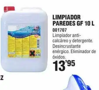 Optimus Limpiador Pareds Gf 10 L oferta