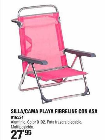 Optimus Silla Cama Playa Fibreline Con Asa oferta