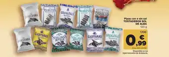 Carrefour Pipas Con O Sin Sal Tostaderos Sol De Alba oferta