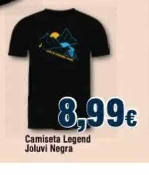 FROIZ Camiseta Legend Joluvi Negra oferta