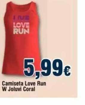 FROIZ Camiseta Love Run W Joluvi Coral oferta