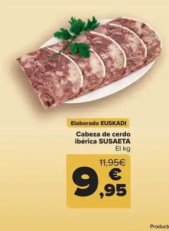 Carrefour Cabeza De Cerdo Ibérica Susaeta oferta