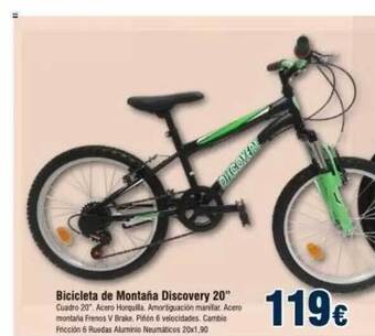 FROIZ Bicicleta De Montana Discovery 20 oferta