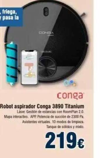FROIZ Robot Aspirador Conga 3890 Titanium oferta