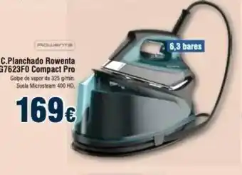 FROIZ C.planchado Rowenta G7623fo Compact Pro oferta