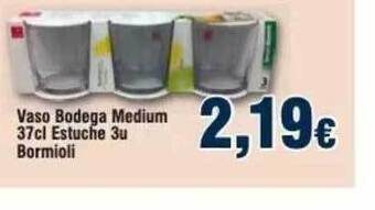 FROIZ Vaso Bodega Medium 37cl Estuche 3u Bormioli oferta
