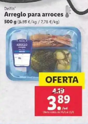 Lidl Delfin Arreglo Para Arroces oferta