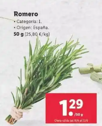 Lidl Romero oferta