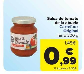 Carrefour Salsa De Tomate De La Abuela Carrefour Original oferta