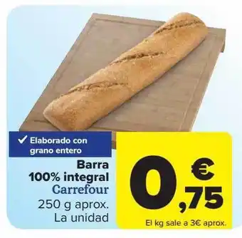 Carrefour Barra 100% Integral Carrefour oferta