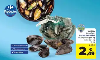 Carrefour Mejillón Carrefour Circulo De Calidad oferta