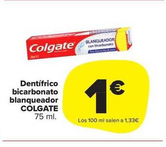Carrefour Market Dentifrico Bicarbonato Blanqueador Colgate oferta