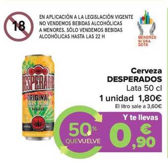Carrefour Market Cerveza Desperados oferta