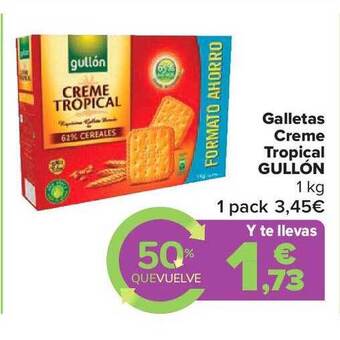 Carrefour Market Galletas Creme Tropical Gullón oferta