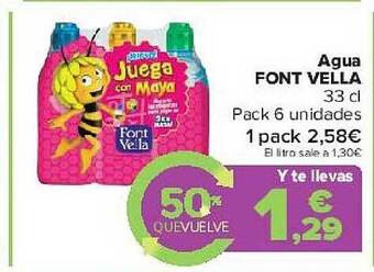 Carrefour Agua Font Vella oferta