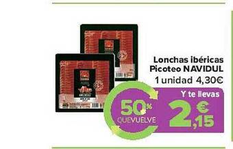 Carrefour Lonchas Ibéricas Picoteo Navidul oferta
