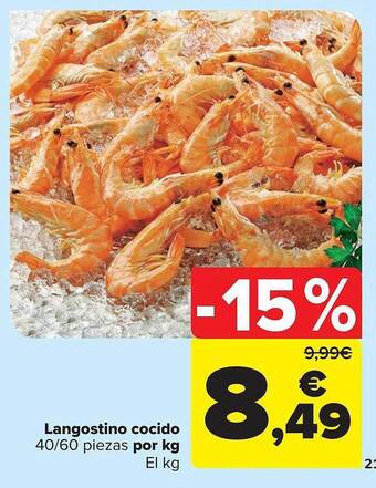Carrefour Langostino Cocido oferta
