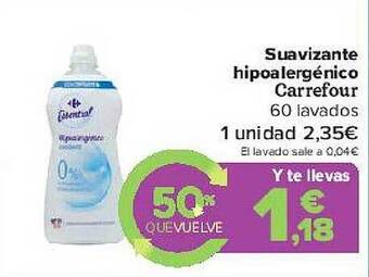 Carrefour Suavizante Hipoalergénico Carrefour oferta