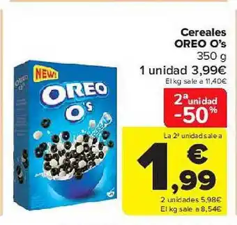 Carrefour 2a Unidad -50% Cereales Oreo O's oferta