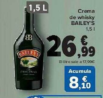 Carrefour Crema De Whisky Bailey's oferta