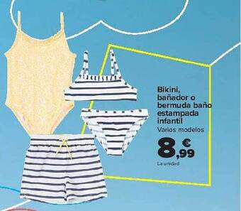 Carrefour Bikini Bañador O Bermuda Baño Estampada Infantil oferta