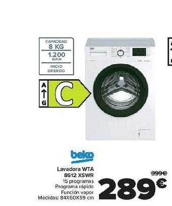Carrefour Beko Lavadora Wta 8612 Xswr oferta