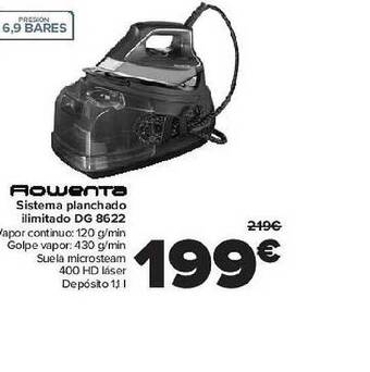 Carrefour Rowenta Sistema Planchado Ilimitado Dg 8622 oferta