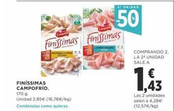 Supercor Exprés 2a Unidad -50% Finissimas Campofrio oferta