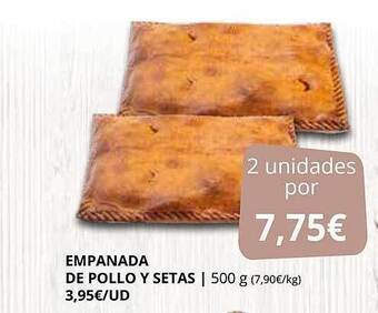 Supermercados MAS Empanada De Pollo Y Setas oferta
