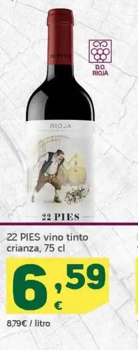 HiperDino 22 Pies Vino Tinto Crianza oferta