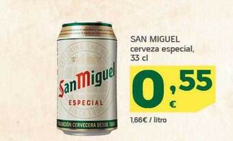 HiperDino San Miguel Cerveza Especial oferta