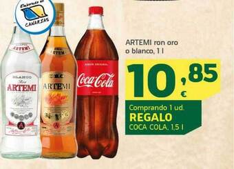 HiperDino Artemi Ron Oro O Blanco oferta