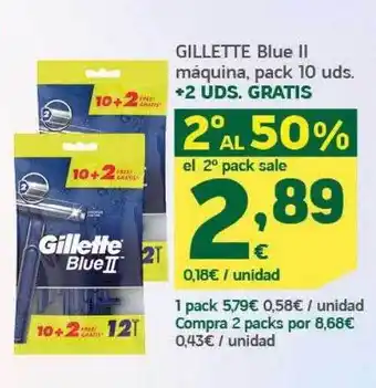 HiperDino Gillette Blue Ii Máquina oferta