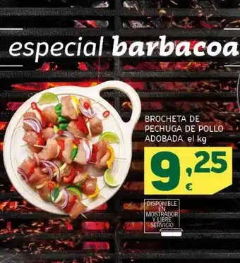 HiperDino Brocheta De Pechuga De Pollo Adobada oferta