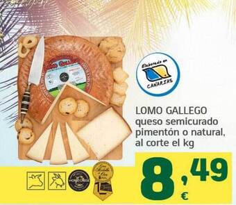 HiperDino Lomo Gallego Queso Semicurado Pimentón O Natural oferta