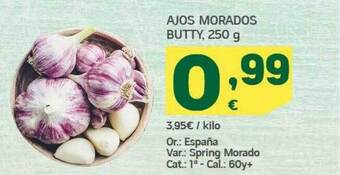 HiperDino Ajos Morados Butty oferta