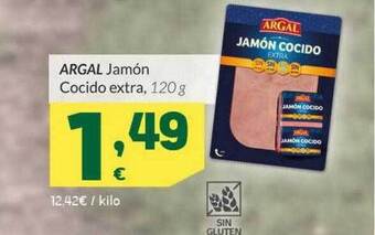HiperDino Argal Jamón Cocido Extra oferta