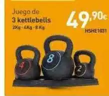 Mi Bricolaje Juego De 3 Kettlebells Hshe 1031 oferta